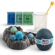 Hape Science Can Crystal Dinosaur Growing Kit - Stegosaur - Crystal Growing Chemistry Experiment, Observation Diary, Educational Toy, Kids Ages 8+