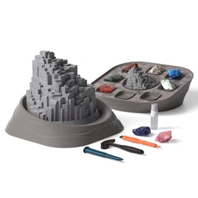 Hape: Science Can: Northern Ireland Giants Causeway Gemstone Dig Kit - Geo Sciences, 4pc Excavation Tools, Treasure Map, Play & Learn, Kids Ages 6+