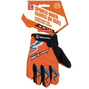 Hape Sports Rider Gloves Orange - Medium Size - Riding & Bike, Hand Protection Gear, Reflective Hand Strips, Silicone Anti-Slip Dots, Kids Ages 3+