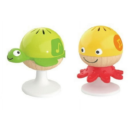 Hape Stay Put Rattle, Infant Sensory Toy, Unisex Ages 0M+, Plastic