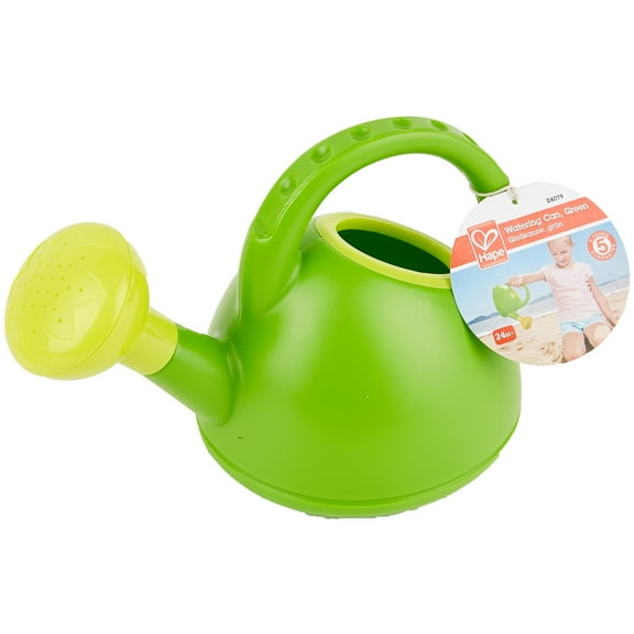 Hape: Watering Can - Green - Gardening & Water Toy, Sand & Beach Play, Fill With Water & Pour From The Spout, 8.5 x 5.7 x 4.9", Kids Toddlers Ages 2+