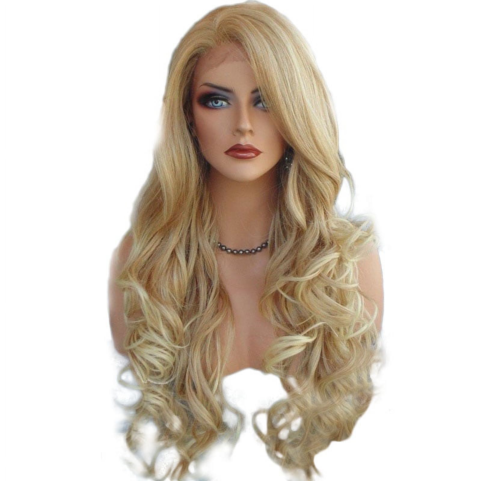 Hapeisy 70cm Long Front Lace Wig Heat Resistant Curly Hair Cosplay Wigs for Woman;70cm Long Front Lace Wig Heat Resistant Curly Hair Cosplay Wigs for Woman - image 1 of 6