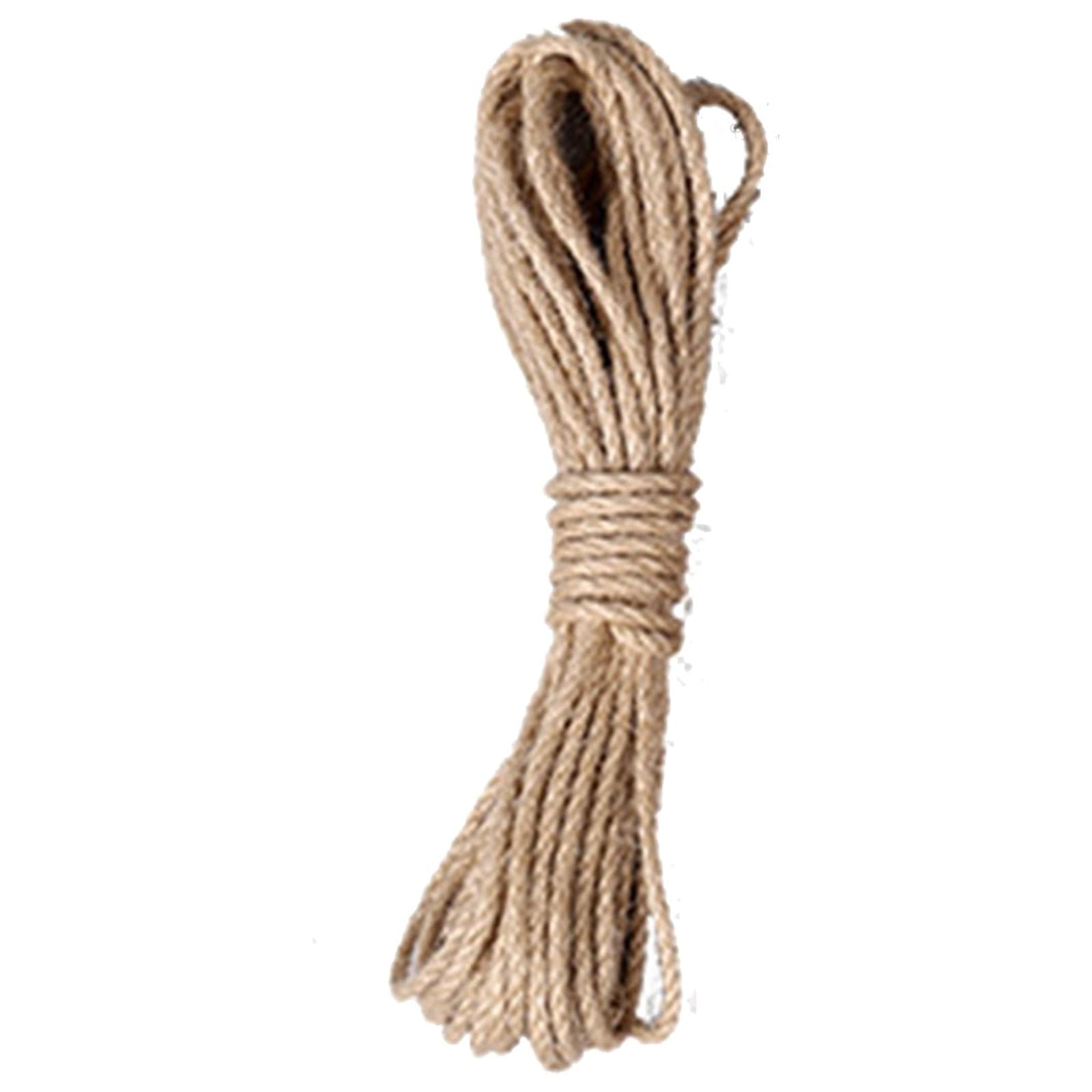Hapeisy Hemp Rope Natural Twine 20M Thick 20Mx3Mm Packing Strings Plant Support Diy Gift