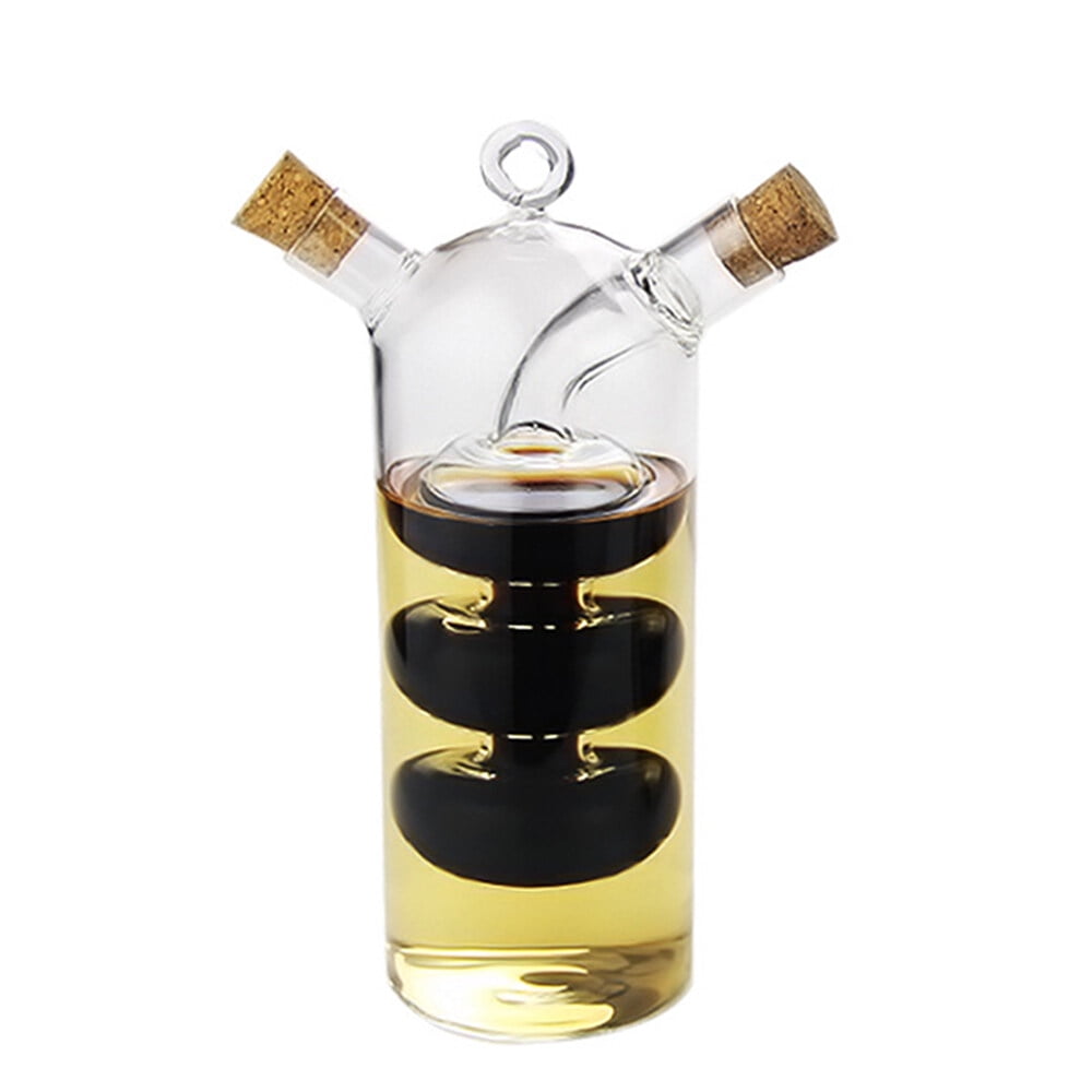 Dropship Oil Dispenser Bottle 2 In 1 Cooking Glass Olive Oil