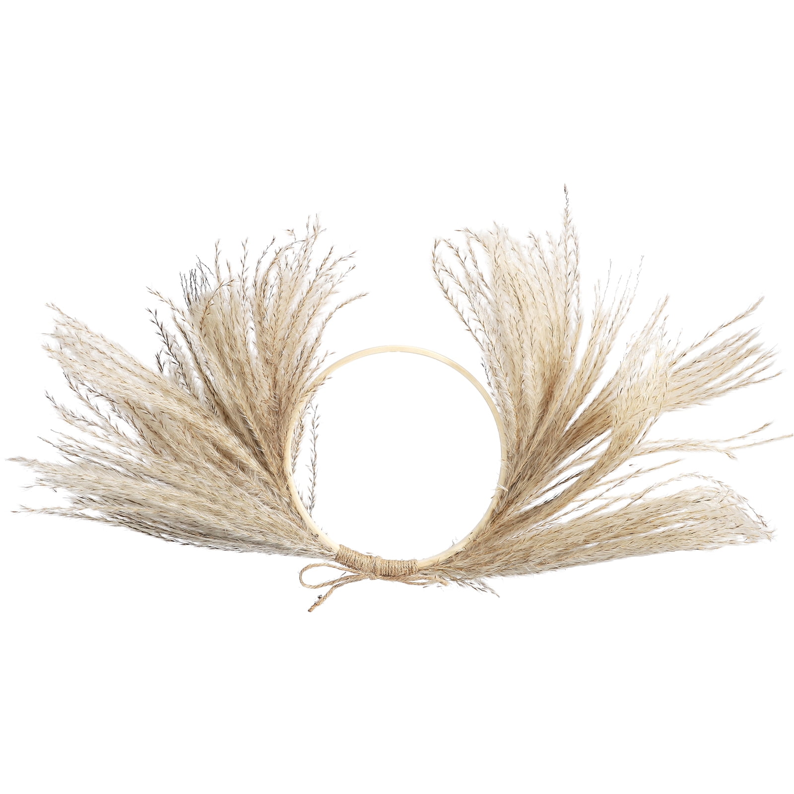 Hapeisy Pampas Grass Wreath for Front Door,Dried Flower Wreaths for ...