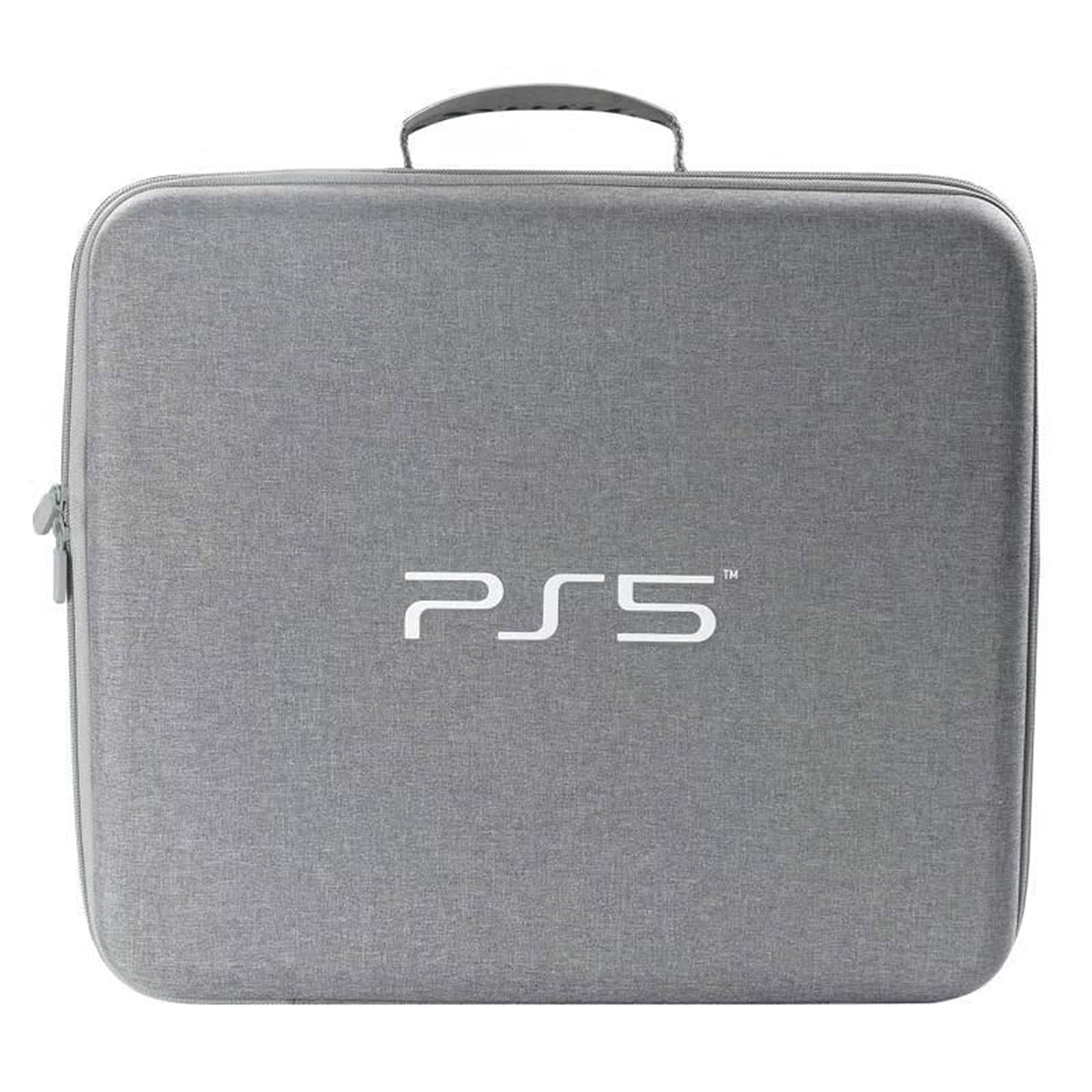 For Sony PS5 Game Console Portable Travel Carrying Bag Shockproof Zipper  Backpack - Grey Wholesale