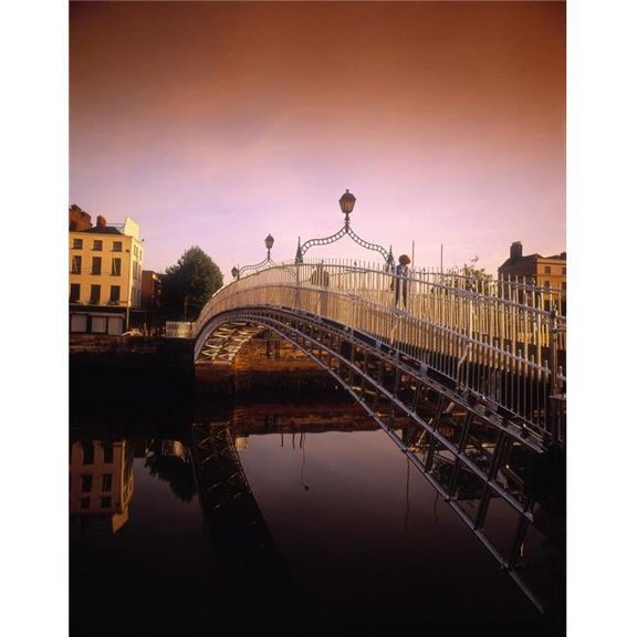 Hapenny Bridge  River Liffey  Dublin  Co Dublin  Ireland Poster Print