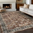 thumbnail image 1 of Haperlare 10'x13' Vintage Floral Area Rug Soft Oriental Carpet, Washable Rug Non Slip TPR Backing Low Pile Rugs for Living Room Bedroom Home Office, Red, 1 of 7