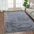 thumbnail image 1 of Haperlare 2.6' x 4.9' Fluffy Area Rugs for Living Room Soft and Thick Faux Area Rug Indoor Shag Rug Modern Nursery Rug Carpets for Bedroom, Gray, 1 of 5
