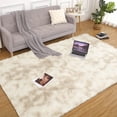thumbnail image 1 of Haperlare 5x8 feet Fluffy Area Rugs for Living Room Soft Area Rug Indoor Shag Rug Home Decor Nursery Rug Carpets for Bedroom, Light Brown, 1 of 6