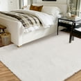 thumbnail image 1 of Haperlare 6'x9' Area Rugs for Living Room, Super Soft Fluffy Modern Bedroom Rug Indoor Shag Fuzzy Carpets for Dorm Nursery Room Home Decor, White, 1 of 6