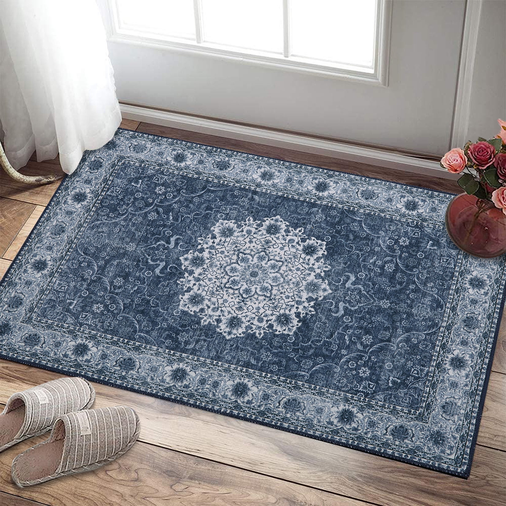Haperlare Area Rug 2 x 3 Feet Persian Rug Entryway Vintage Rug Washable ...