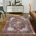 thumbnail image 1 of Haperlare Area Rug for Living Room Washable Rug Vintage Rug Boho Distressed Area Rug Oriental Rug Large Floor Carpet for Bedroom Home Office, 9' x 12' Red, 1 of 7