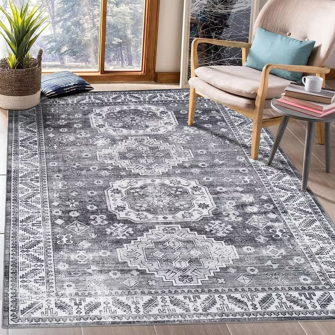 Haperlare Area Rug Machine Washable Area Rug Indoor Persian Rug