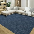 thumbnail image 1 of Haperlare Area Rug Modern Solid Textured Area Rugs Stain Resistant Non-Slip Floor Carpet Rug Contemporary Yarn Dyed Jacquard Accent Rug, 8' x 10' Navy Blue, 1 of 7