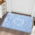 thumbnail image 1 of Haperlare Area Rugs Boho Rugs for Living Room Bedroom Stain-Resistant Carpet Traditional Rugs with Non Slip Backing, 2' x 3' Blue, 1 of 7