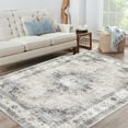 thumbnail image 1 of Haperlare Area Rugs Washable Vintage Rugs for Bathroom Oriental Ultra-Thin Soft Area Rugs for Bedroom Camel 4'x6' Rugs, 1 of 7