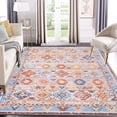 thumbnail image 1 of Haperlare Boho Distressed Area Rug Low Pile Non-Slip Moroccan Trellis Rug Indoor Floor Carpet for Living Room, 8' x 10' Orange, 1 of 7