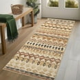thumbnail image 1 of Haperlare Boho Geometric Distressed Runner Rugs for Hallway Machine Washable Low Pile Entryway Laundry Runner Rug,Beige Mat,2'x6', 1 of 7