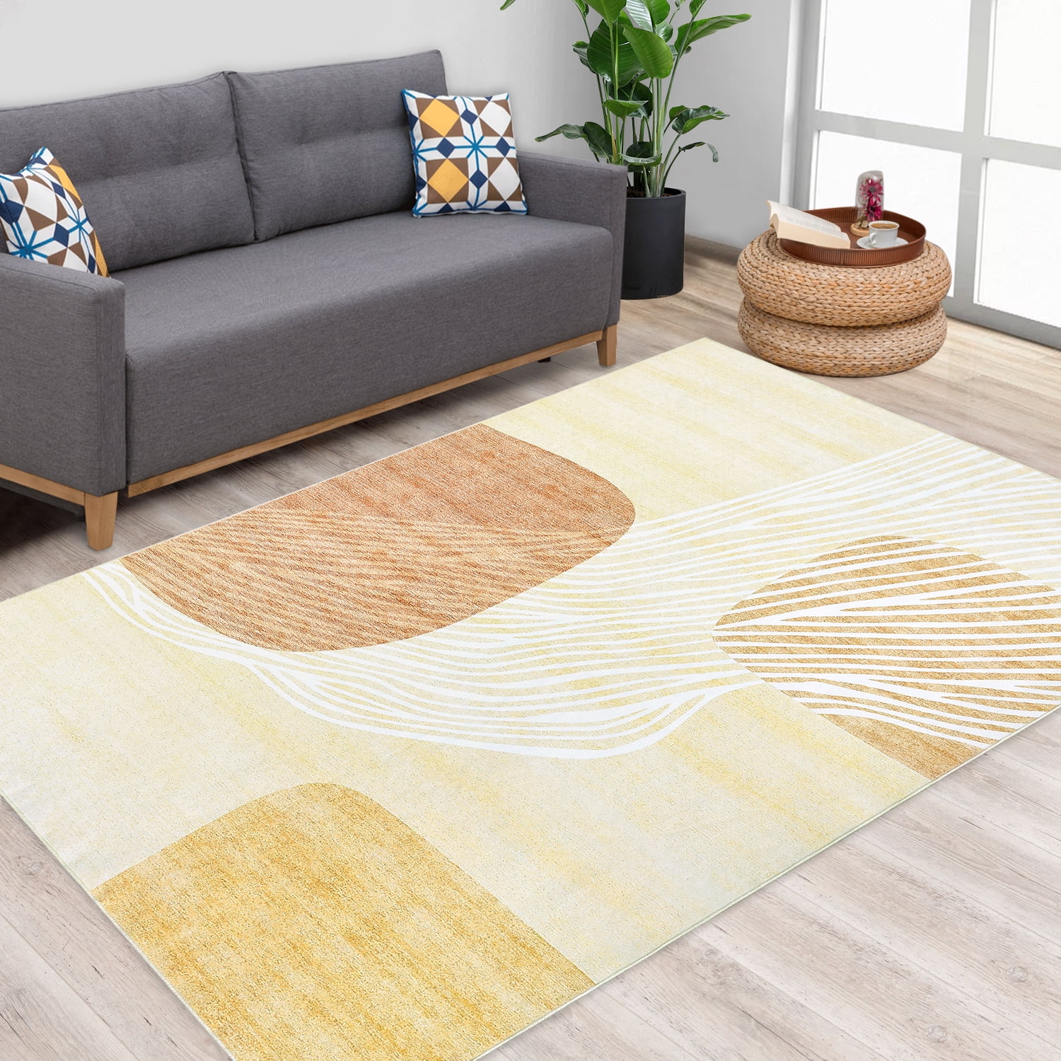 Haperlare Boho Rug Contemporary Aesthetic Area Rugs for Bedroom Living ...
