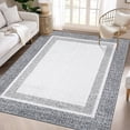 thumbnail image 1 of Haperlare Bordered Area Rugs for Living Room Washable Soft Rugs for Bedroom Modern Grey Indoor Floor Rug,8'x10' Carpet, 1 of 7
