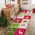 thumbnail image 1 of Haperlare Christmas Runner Rug 2 x 8 FT Merry Christmas Indoor Rug for Xmas Holiday Decoration Non-Slip Festive Colorful Washable Rug, 1 of 5
