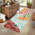 thumbnail image 1 of Haperlare Contemporary Runner Rugs for Hallway Washable Low Pile Tropical Plants Runner Rug Colorful Leaf Entryway Laundry Rug,2'x6', 1 of 7