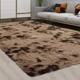 Haperlare Ultra Soft 9' x 12' Fluffy Shag Area Rug, Extra Large Brown