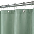 thumbnail image 1 of Haperlare Fabric Shower Curtain 96 inch Height Waffle Weave Heavyweight Water Resistant Washable Decorative Bathroom Shower Curtain, Sage Green, 1 Set, 1 of 7