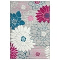 thumbnail image 1 of Haperlare Floral Area Rug Washable Modern Accent Distressed Throw Rugs Non Slip Non Shedding Indoor Carpet Low Pile Rug, 9' x 12' Pale Gray, 1 of 5