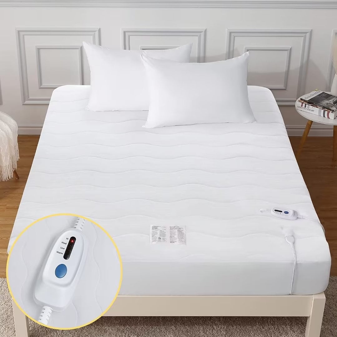 VEVOR Heated Mattress Pad 54x75 in Full Electric Warmer Coral Fleece Auto Off