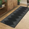 thumbnail image 1 of Haperlare Geometric Runner Rugs for Hallway Modern Stripe Washable Low Pile Entryway Runner Rug Laundry Rugs,Black,2'x6', 1 of 1