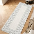 thumbnail image 1 of Haperlare Geometric Runner Rugs for Hallway Non Slip Low Pile Entryway Rugs Indoor Floor Mat 2'x6',Grey, 1 of 6
