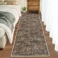 thumbnail image 1 of Haperlare Machine Washable Runner Rugs for Hallway Modern Non Slip Low Pile Laundry Entryway Runner Rug,Brown Rugs,2'x6', 1 of 7