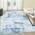 thumbnail image 1 of Haperlare Modern Area Rugs Machine Washable Abstract Ultra-Thin Stain-Resistant Rugs for Bedroom Blue Mottled Painting Rugs for Kitchen,4'x6', 1 of 7