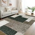 thumbnail image 1 of Haperlare Modern Machine Washable Area Rug Low-Pile Non-Slip Stain Resistant Area Rug Contemporary Rug for Living Room, 8' x 10' Brown, 1 of 5