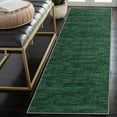 thumbnail image 1 of Haperlare Modern Textured Rugs Solid Green Runner Rugs for Hallway Washable Non Slip Runner Rugs for Entryway Laundry,2'x8', 1 of 7