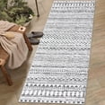 thumbnail image 1 of Haperlare Oriental Runner Rugs for Hallway Machine Washable Low Pile Laundry Runner Rug Grey Geometric Runner Rugs for Entryway,2'x8', 1 of 7