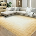 thumbnail image 1 of Haperlare Rug Modern Bordered Area Rug for Living Room Dining Room Rug Bedroom Carpet Indoor Non Skid Rubber Backed Rugs,, 9' x 12' Beige, 1 of 7