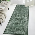 thumbnail image 1 of Haperlare Rug Runner 2'x6' Entryway Vintage Area Rugs for Hallway Washable Low Pile Rugs for Bedroom Non Slip Kitchen Laundry Rug Green, 1 of 7