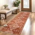 thumbnail image 1 of Haperlare Runner Rugs for Hallway Machine Washable Non Slip Geometric Entryway Rugs for Laundry Indoor Floor Red Rug,2'x6', 1 of 7