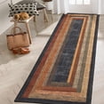thumbnail image 1 of Haperlare Runner Rugs for Hallway Washable Modern Rugs Geometric Bordered Entryway Laundry Runner Rugs Red 2'x6' Low Pile Rug, 1 of 7