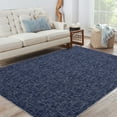 thumbnail image 1 of Haperlare Solid Blue Modern Rugs Washable Ultra-Thin Area Rugs for Bedroom Living Room,4'x6' Rug, 1 of 7