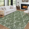 thumbnail image 1 of Haperlare Vintage Floral Distressed Rugs for Living Room Washable Non Slip Area Rugs Forest Green Stain-Resistant Rugs for Dining Room 9'x12', 1 of 7