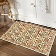 thumbnail image 1 of Haperlare Vintage Rugs Oriental Floral Distressed Accent Rug Machine Washable Rug Non-Slip Rug Boho Living Room Rug, 2' x 3' Pale Yellow, 1 of 5