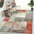 thumbnail image 1 of Haperlare Washable Area Rug Modern Tile Trellis Floorcover Geometric Chic Distressed Area Rugs Accent Rug for Kitchen Living Room Bedroom, Red, 4 x 6 Feet, 1 of 6