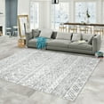 thumbnail image 1 of Haperlare Washable Area Rugs Boho Rugs for Living Room Stain-Resistant Carpet Abstract Rugs for Bedroom with Non Slip Backing, 9' x 12' Gray, 1 of 1