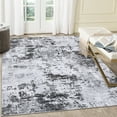 thumbnail image 1 of Haperlare Washable Area Rugs for Living Room Modern Abstract Low Pile Non Slip Rugs for Home Office Grey Mottled Painting Indoor Floor Carpet,8'x10', 1 of 7