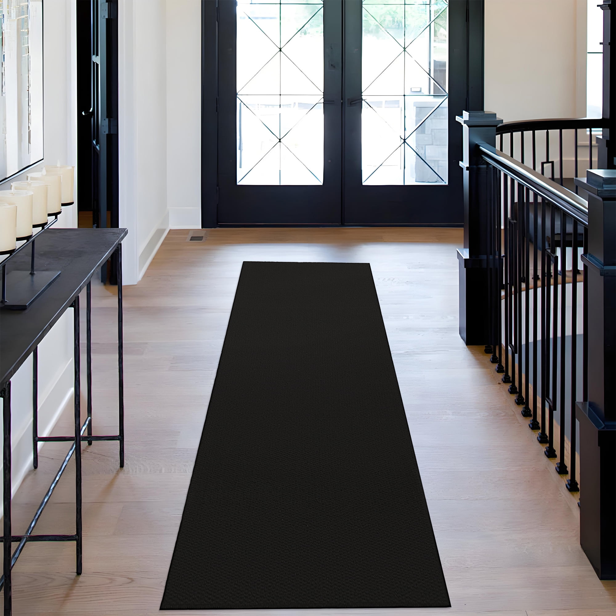 Textured Runner Rugs Haperlare Washable Textured Runner Rugs for Hallway Modern Low Pile ...