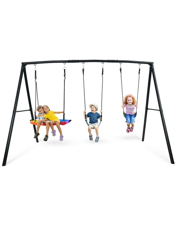 Wooden Swing Sets in Swing Sets